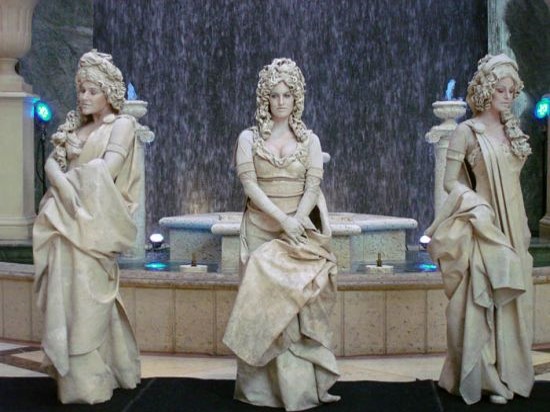 foreigner white living statues act jaipur